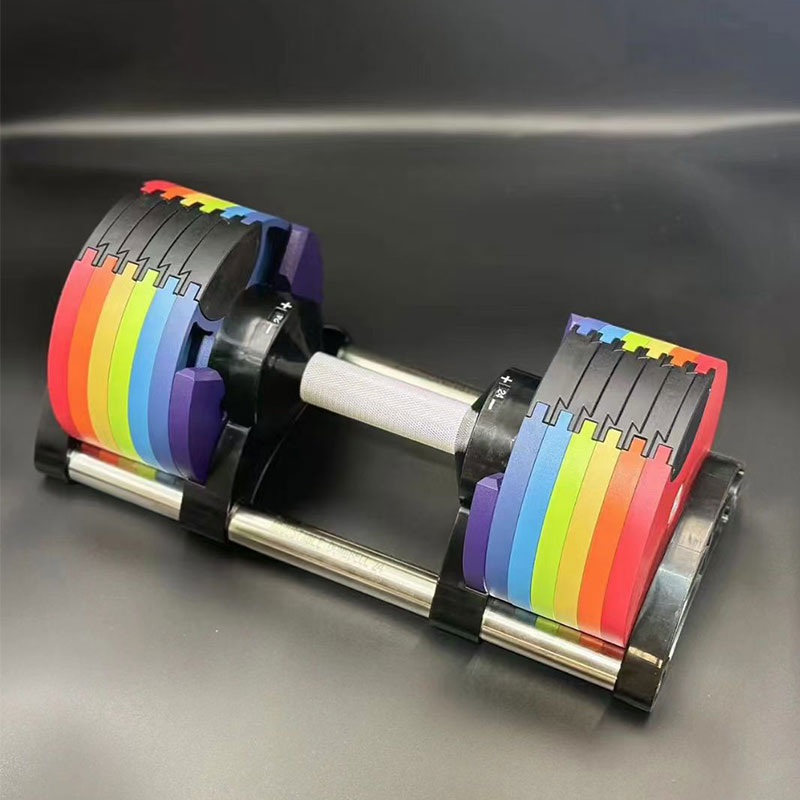 Adjustable Dumbbell Pair 40Kg - マルチカラー調整可能ダンベルセット、2KG(5LB)または4KG(9LB)単位で調整可能、最大50KG(110LB)まで、家庭用ジム向けのクイックアジャスタブルダンベル
