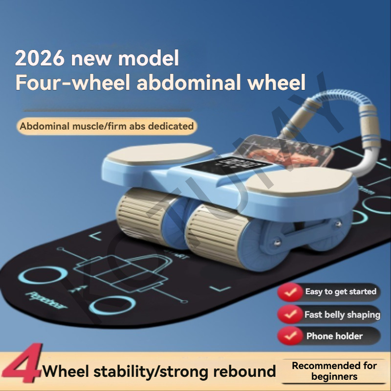 肘当て付き、自動リバウンド機能搭載の腹筋ローラー。カウンター - Ab Roller Wheel With Elbow Support のレビューと価格