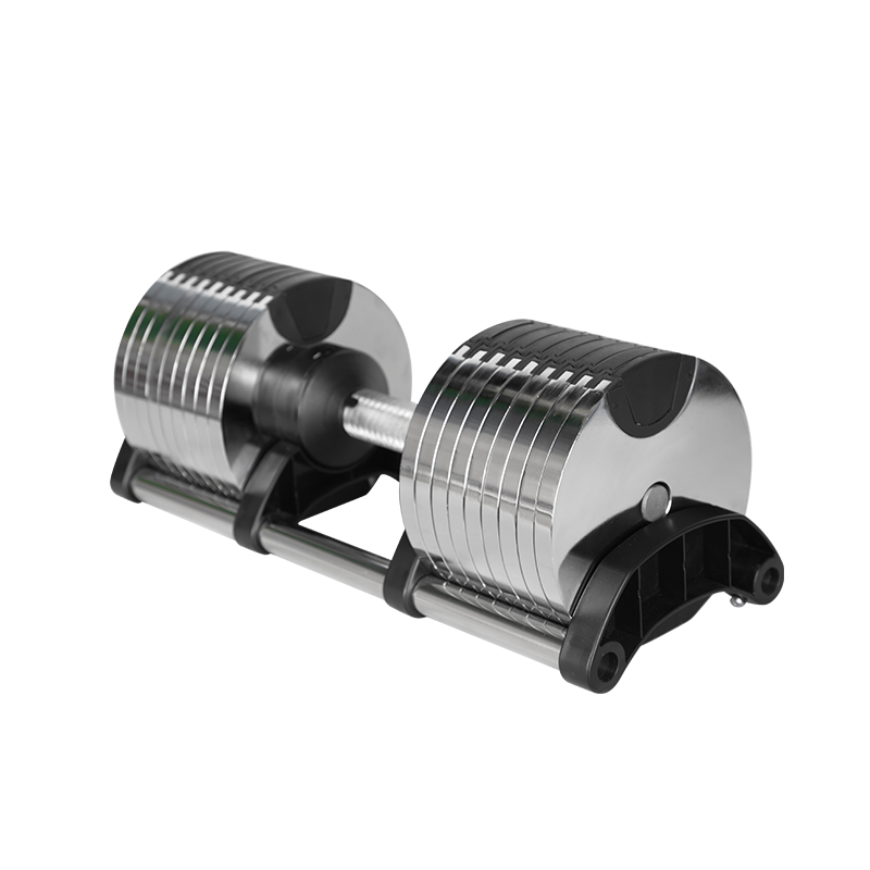クローム調整可能ダンベルペア2kg(5lb) または4kg( - Adjustable Dumbbell Pair 40Kg のレビューと価格