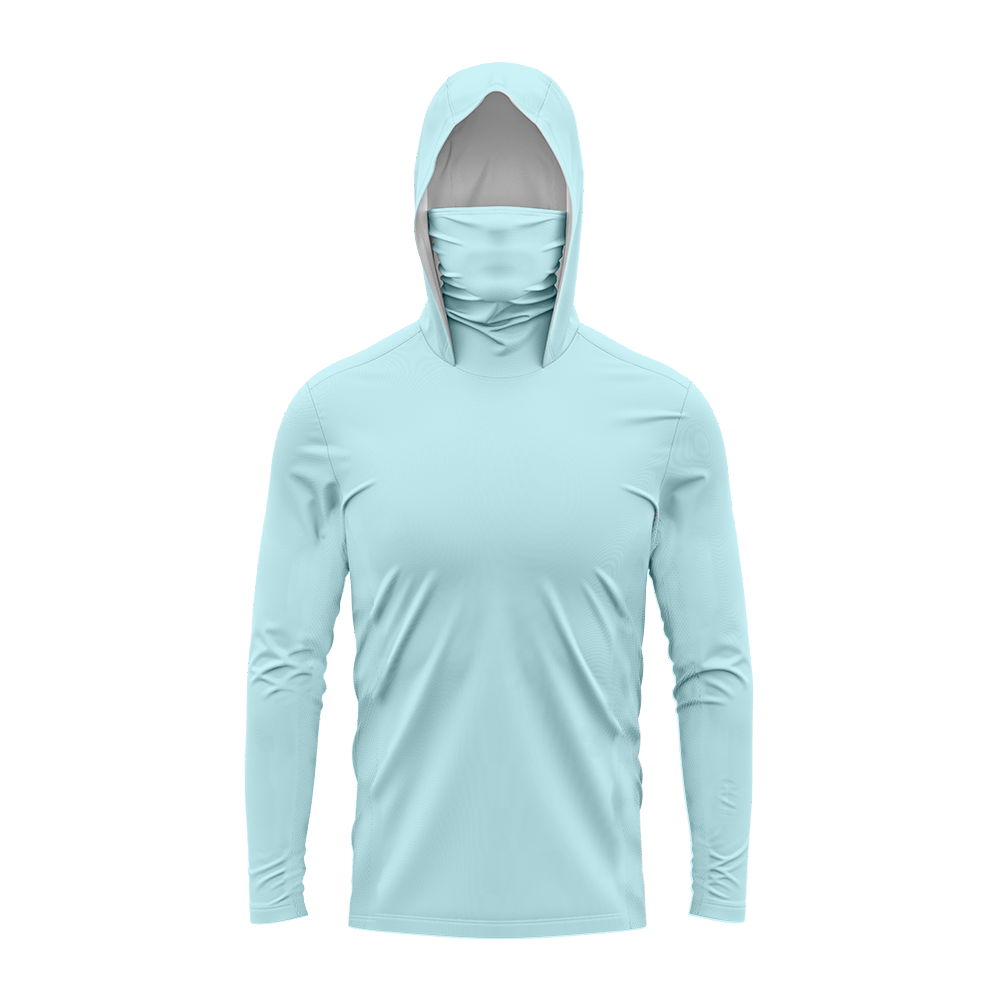 UPF50+のフード付き釣り用シャツ。男性用、長袖、紫外線対 - Hiking のレビューと価格