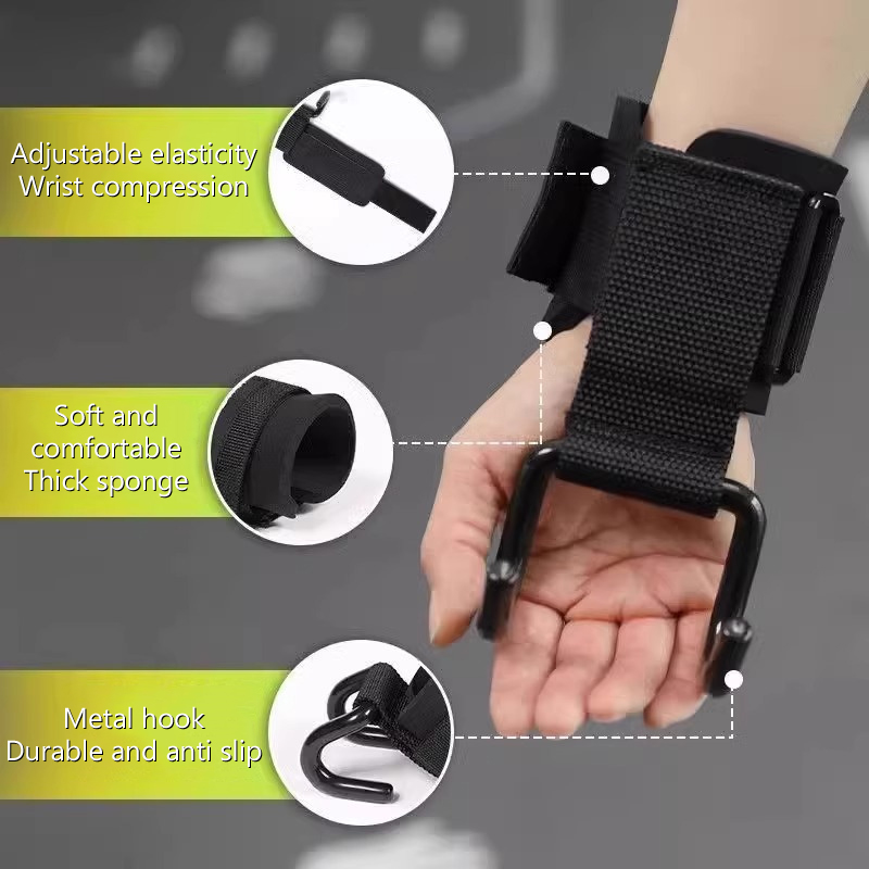 【F】2個入り ウェイトリフティング用フック、ハンドバー用リ - Wrist Wraps Weightlifting Support のレビューと価格
