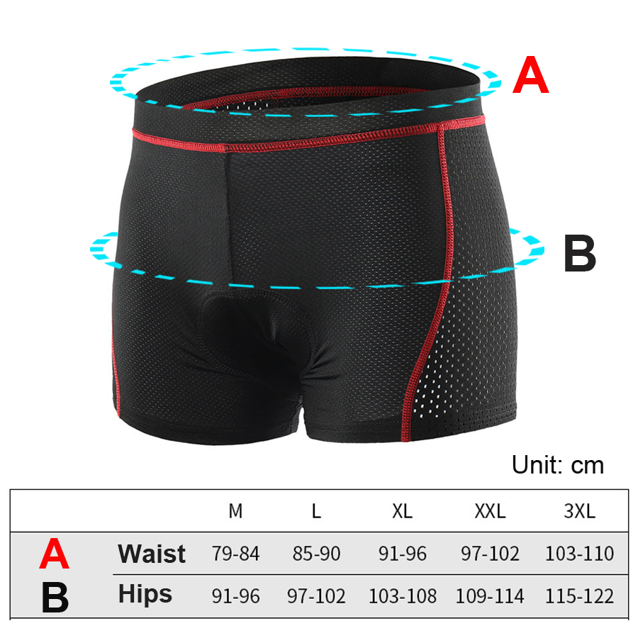 NEWBOLER 通気性サイクリングショーツサイクリング下着 - Padded Cycling Shorts 5D Gel のレビューと価格