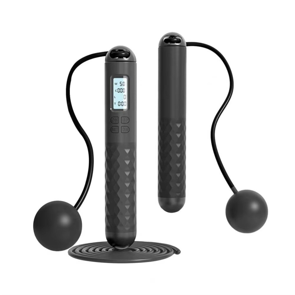 持ち運び可能なコードレス・ロープレス・ジャンプロープ。カウン - Smart Jump Rope Digital Counter のレビューと価格
