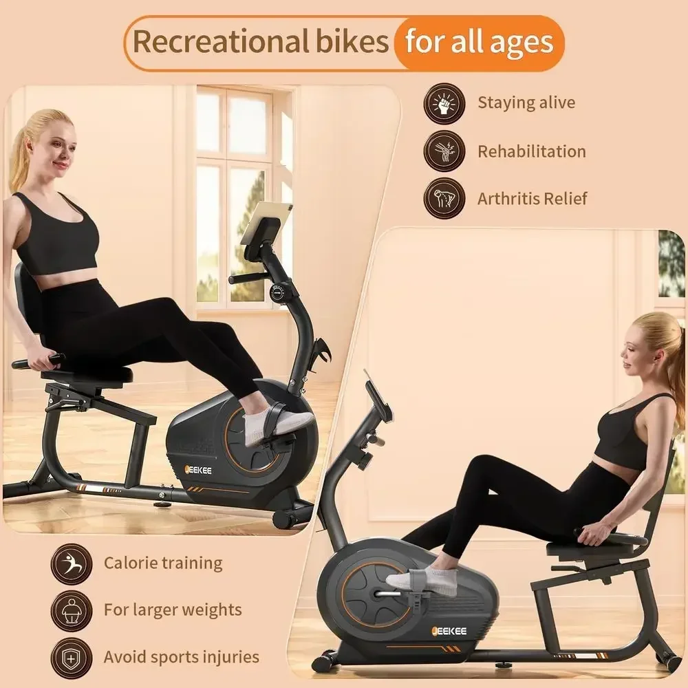 16段階の負荷調整が可能で、最大400ポンドの負荷に耐えられ - Exercise Bike Magnetic Resistance のレビューと価格
