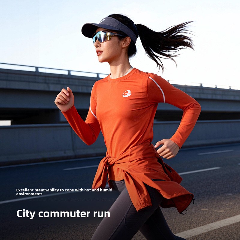 秋/冬 ランニング 長袖 スポーツシャツ トレーニングウェア - Hiking のレビューと価格