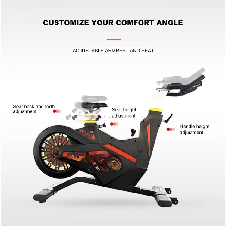 4段階調整可能なベルトドライブ式エクササイズバイク（ジム用） - Exercise Bike Magnetic Resistance のレビューと価格