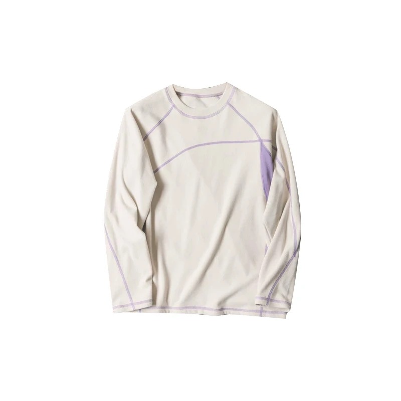 ユニセックスアウトドアカラーブロック長袖 Tシャツストレッチ - Cycling のレビューと価格