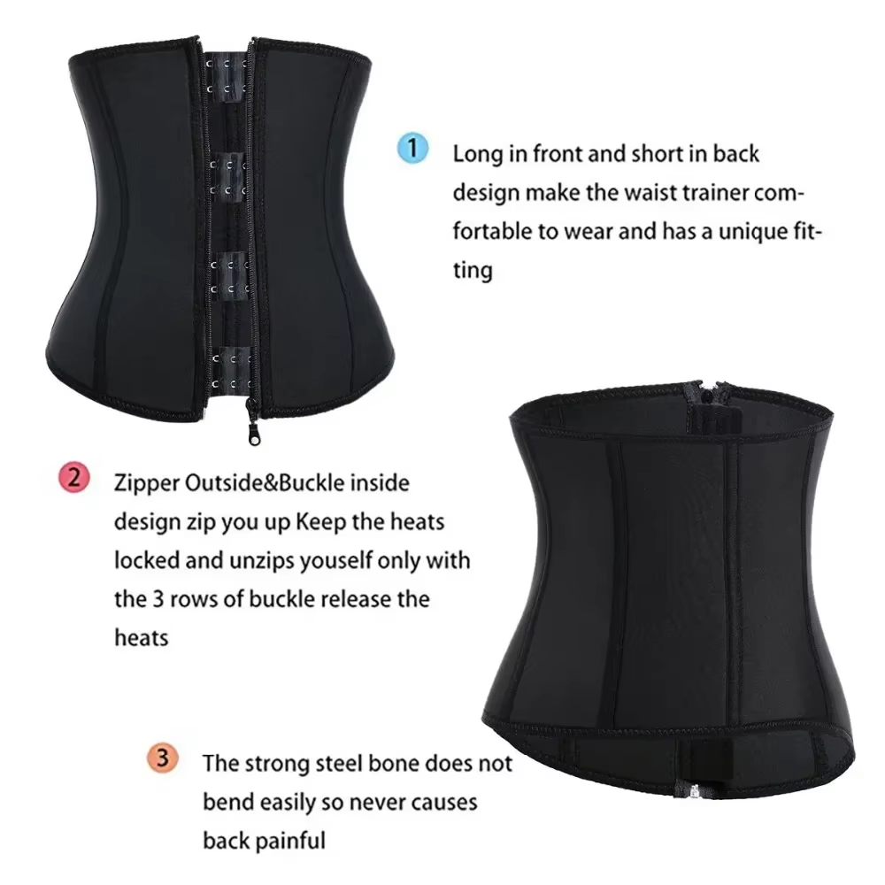 女性用サウナ効果のあるスウェットウエストトレーナー、ボディシ - Sweat Waist Trainer Belt Neoprene のレビューと価格
