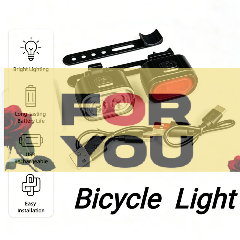 【OD】自転車用安全警告灯1セット。充電式で、屋外での使用に - Cycling のレビューと価格