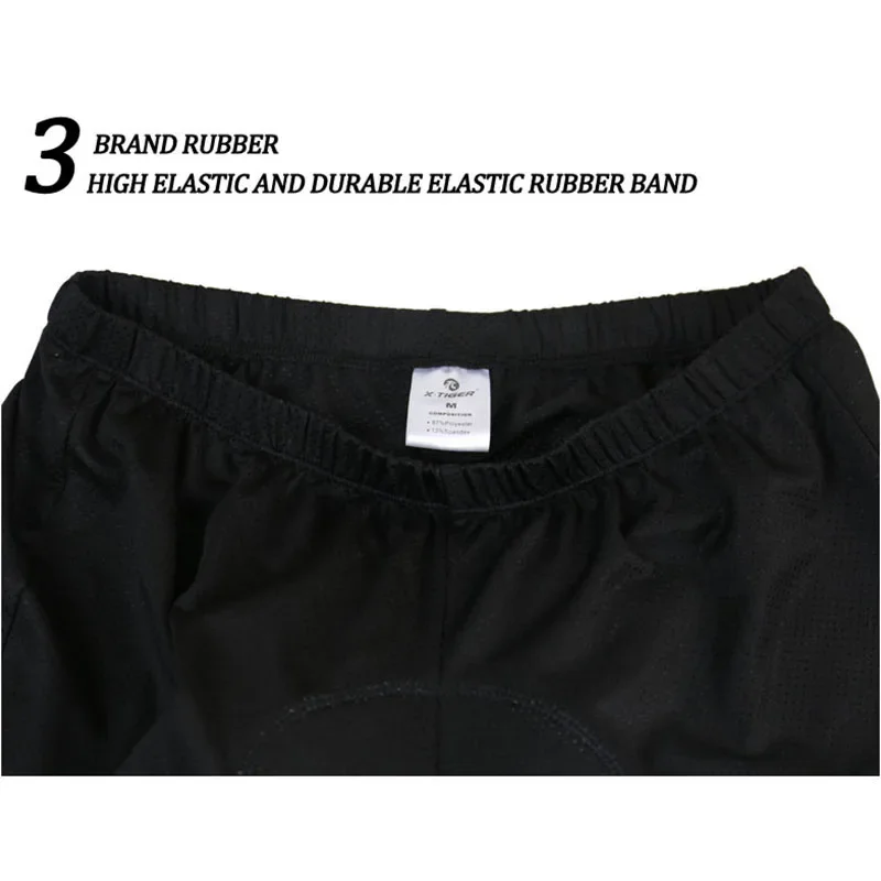 X-Tiger サイクリングショーツ通気性メッシュ耐衝撃サイ - Padded Cycling Shorts 5D Gel のレビューと価格